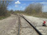 to the left is northbound track into Railroad Wheel Plant